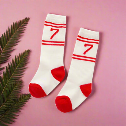 Baby Toddler Number Knee High Stockings