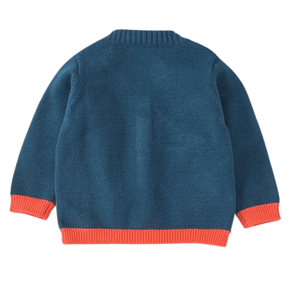 Clouds and Rainbow Print Knitted Cardigan