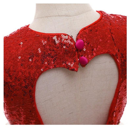 Backless Sequin and Star Princess Dress