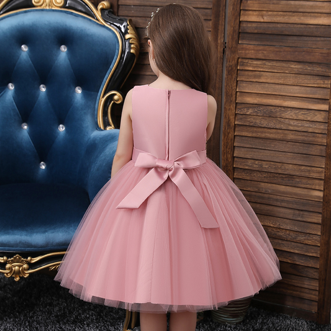 Pearl and Sequin Embroidery Top Princess Party Dress