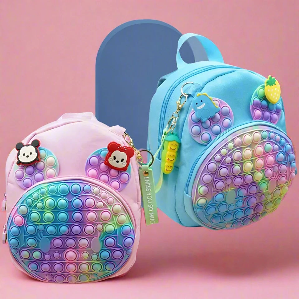 Tie Dye Pop It Backpack (Small Pop It Bag for Kids)