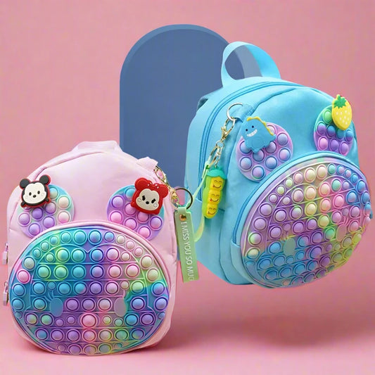 Tie Dye Pop It Backpack (Small Pop It Bag for Kids)