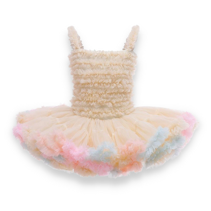 Striped Ribbon Elegant Girl Dress