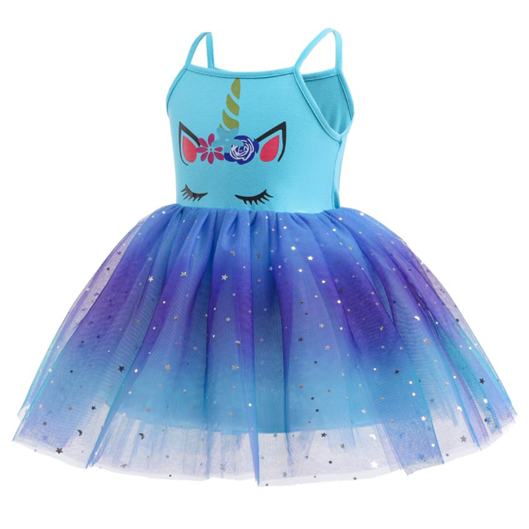Unicorn Sleeveless Baby Summer Casual Tutu Dress