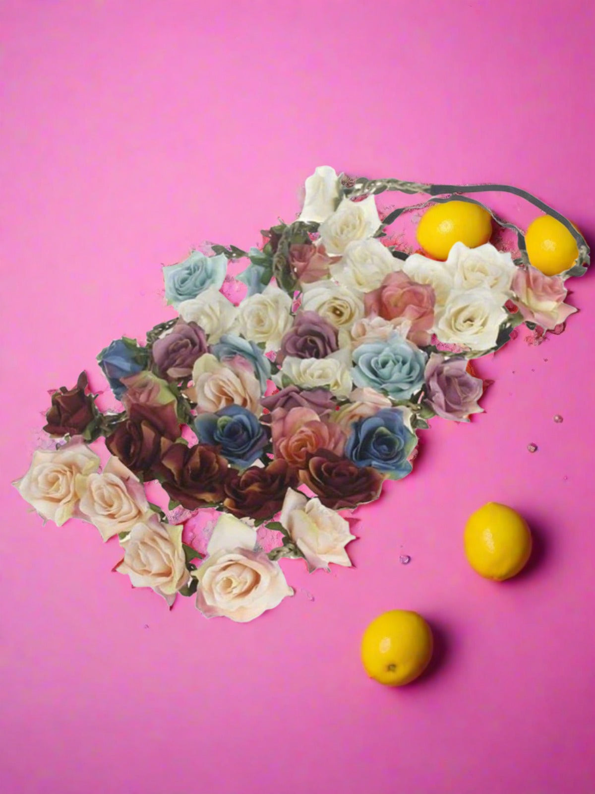 Girls Rose Flower Halo