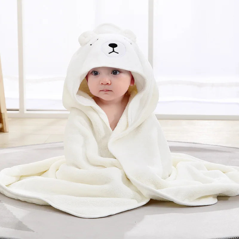 Hooded Cartoon Baby Bath Towels