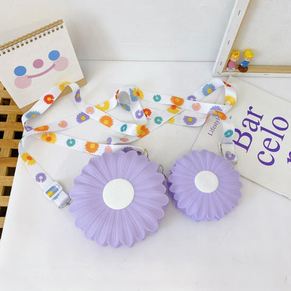 Cartoon Cute Little Daisy Silicone Children's Bag