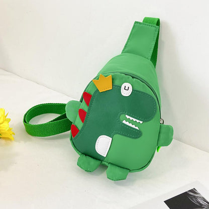 Cartoon Cute Little Dinosaur Nylon Children Diagonal Bag