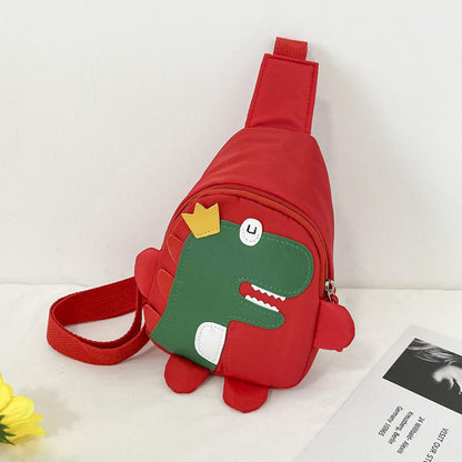 Cartoon Cute Little Dinosaur Nylon Children Diagonal Bag