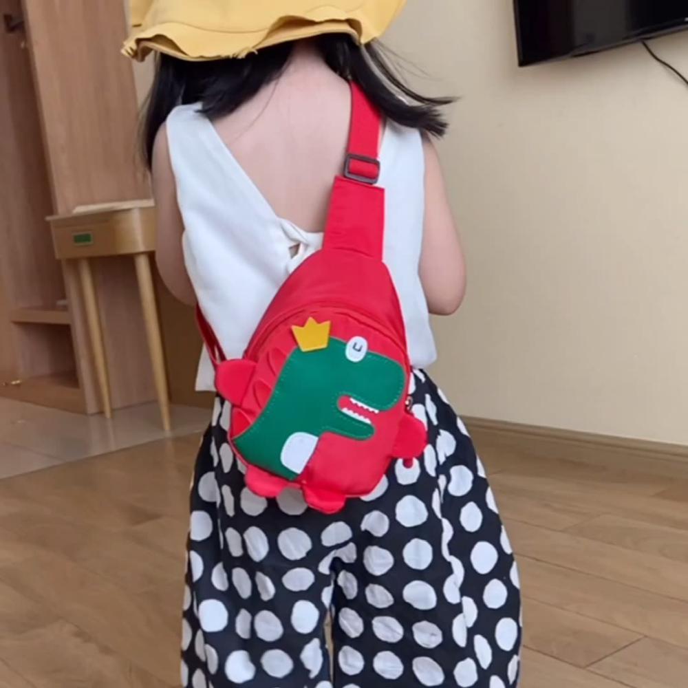 Cartoon Cute Little Dinosaur Nylon Children Diagonal Bag