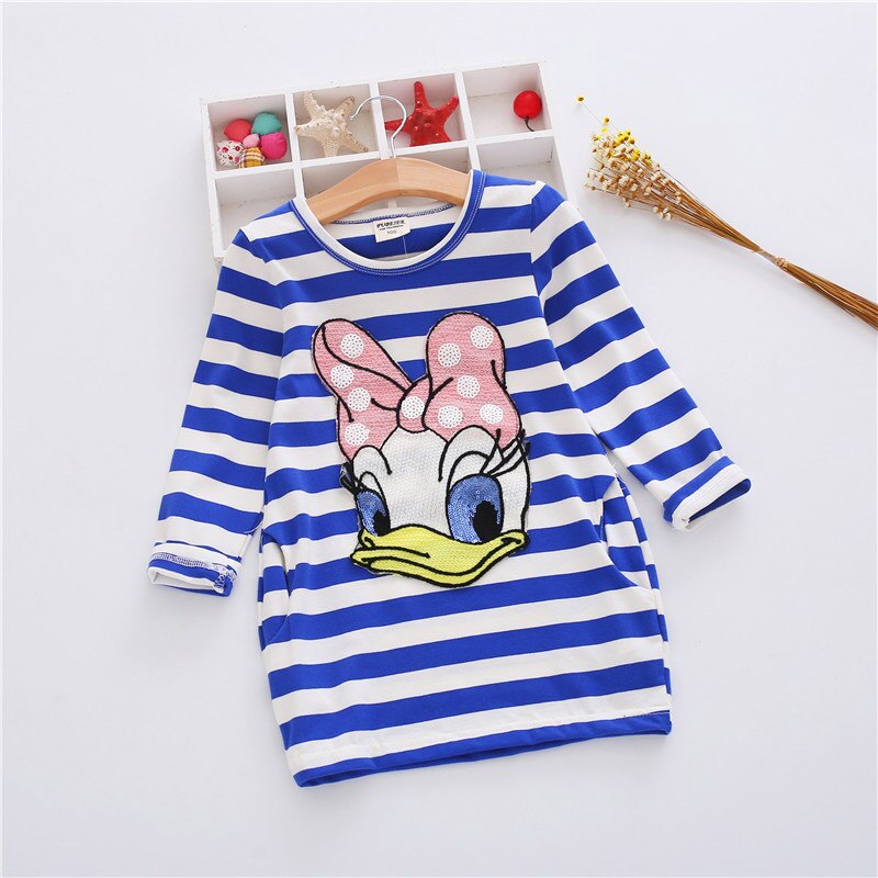 Princess Unicorn Print Knitted Sweater Mesh Dress