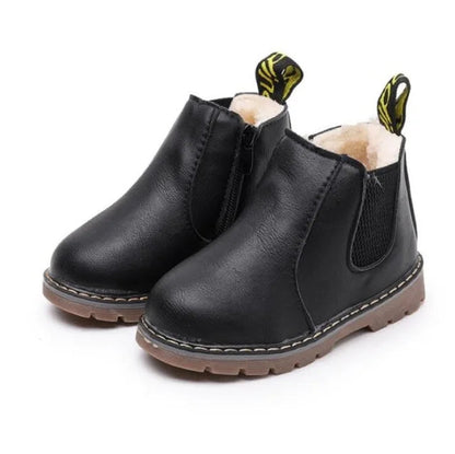 Kids Fashion Boots - Zippered Snow Boots