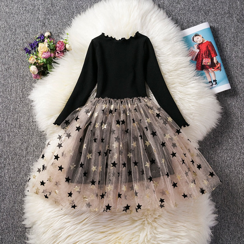 Floral Top Ruffle Tutu Dress