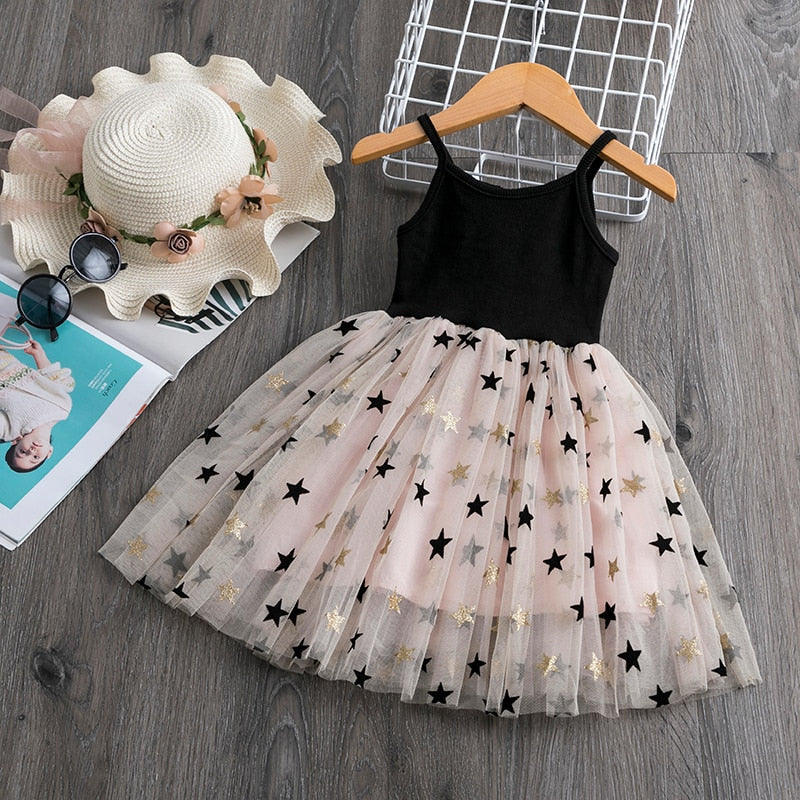 Floral Top Ruffle Tutu Dress