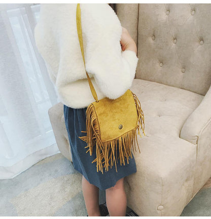 Children's Leopard Print One-shoulder Small Square Bag