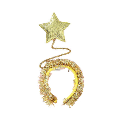 Christmas Kid Girl Sequins Star Headband