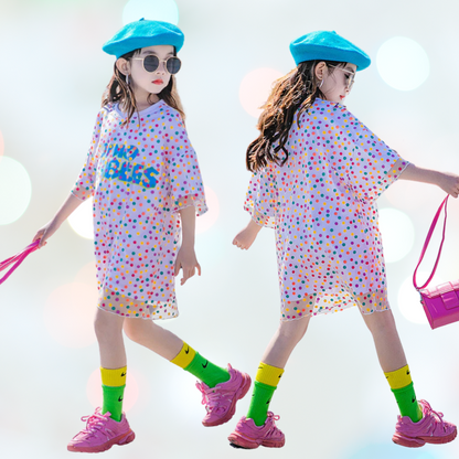 Fancy Polka Dot Mesh Dress