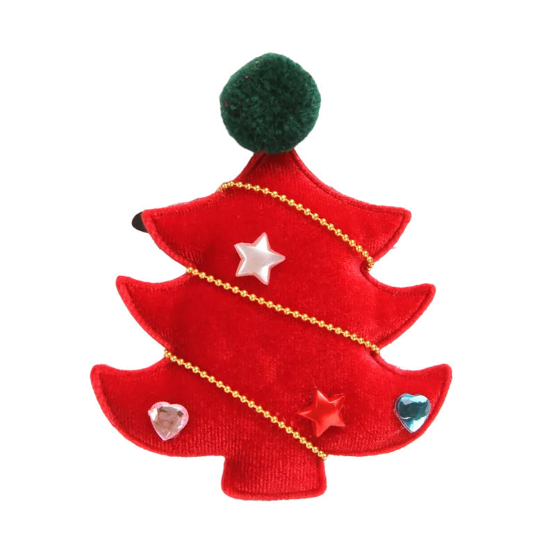 Cute Girl Christmas Star & Love Heart  Hair Clip