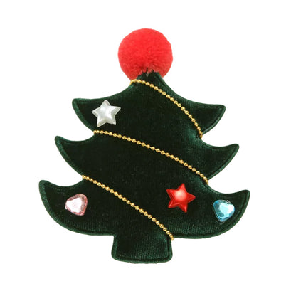 Cute Girl Christmas Star & Love Heart  Hair Clip