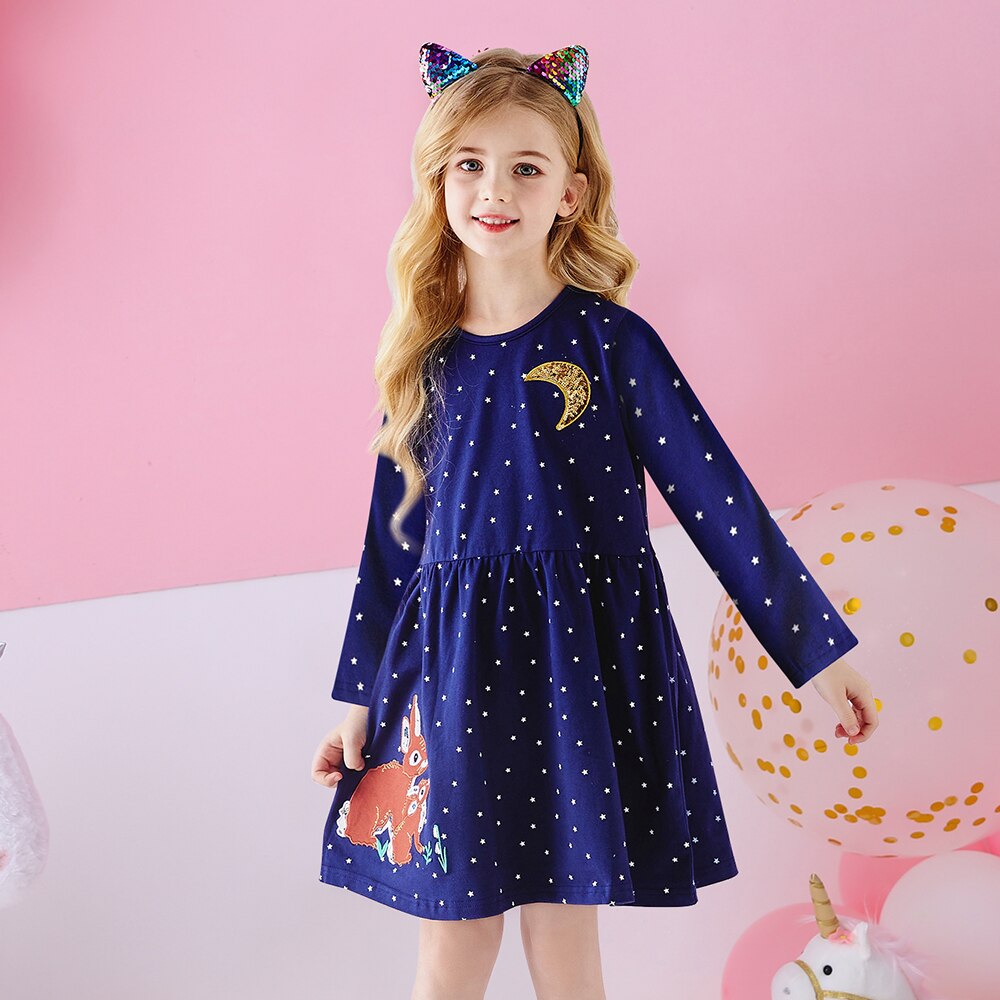 Pretty Leopard Print Long Sleeve Top Dress