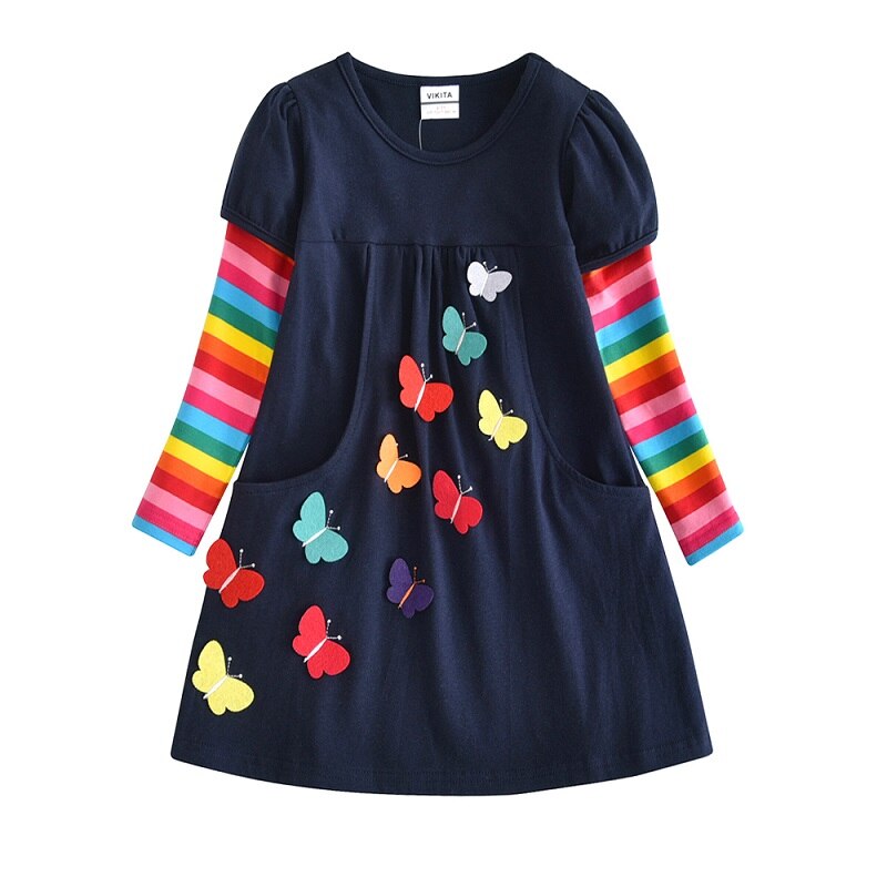 Sequin Rabbit Design Long Sleeve Top Dress
