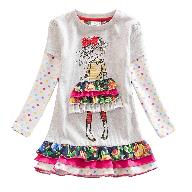 Sequin Rabbit Design Long Sleeve Top Dress