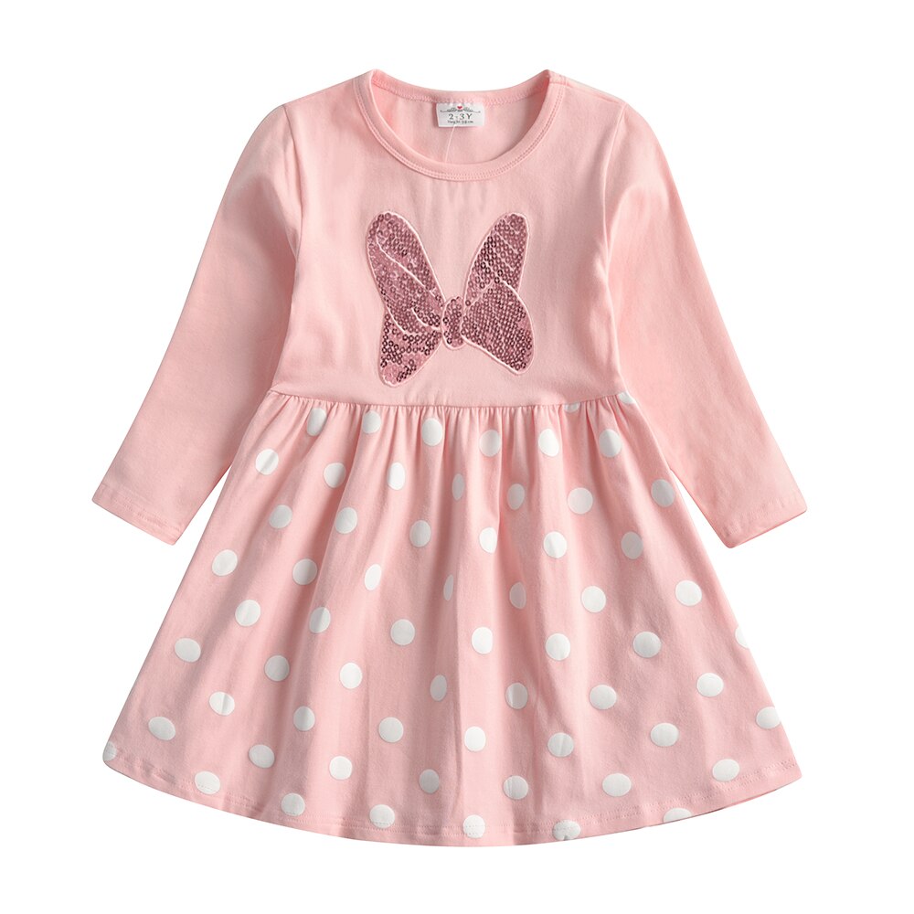 Sequin Rabbit Design Long Sleeve Top Dress