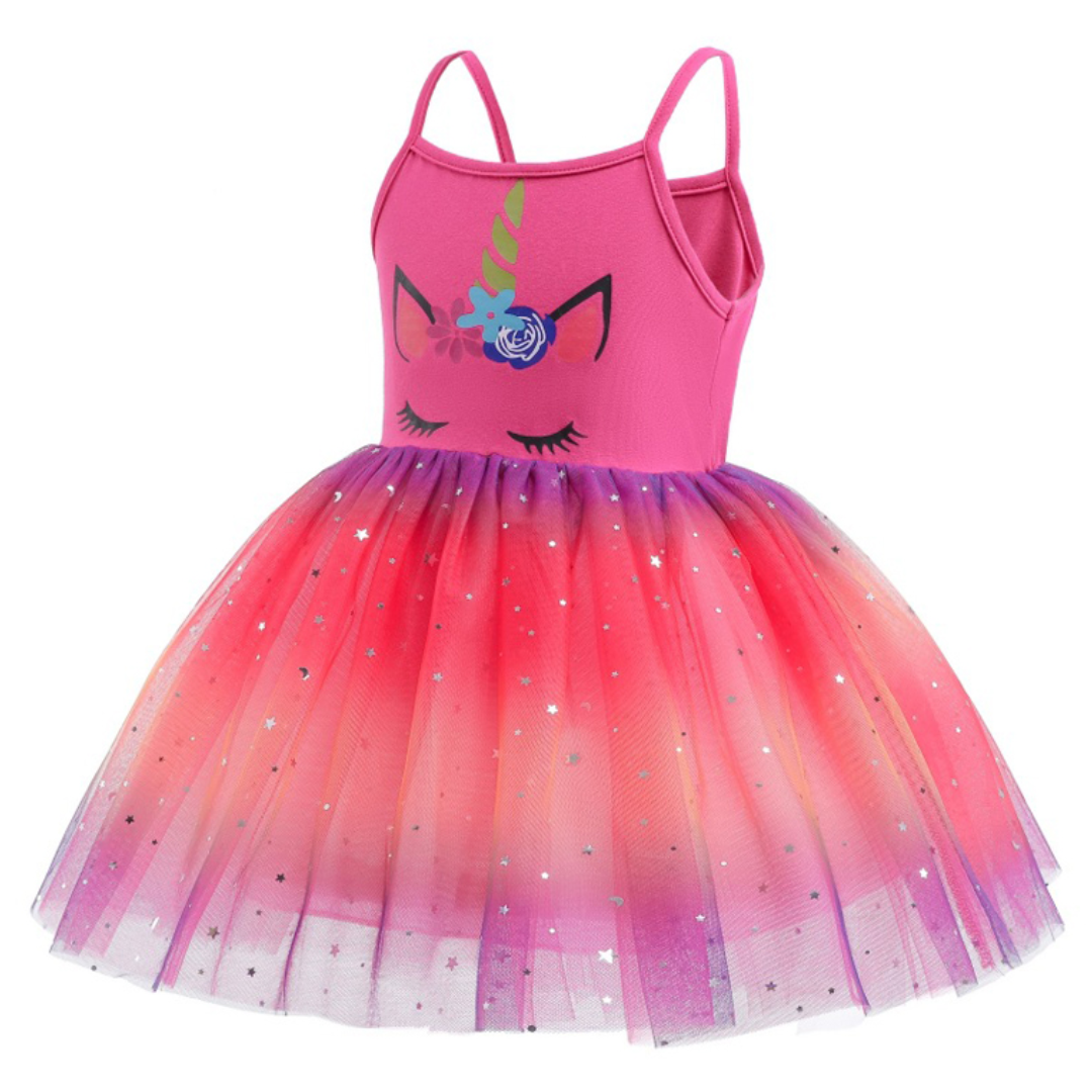 Unicorn Sleeveless Baby Summer Casual Tutu Dress