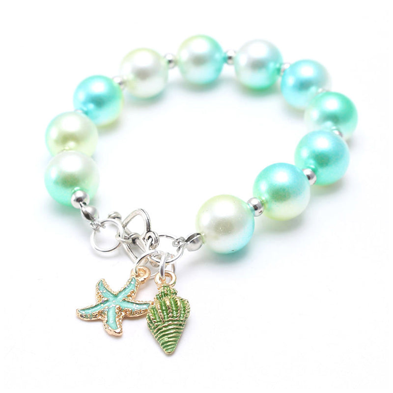 Fashionable Girl Bubblegum Beaded Chunky Bracelet