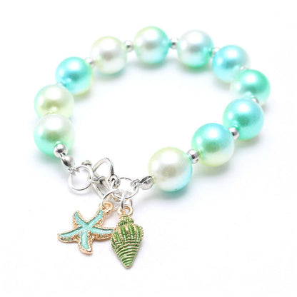 Fashionable Girl Bubblegum Beaded Chunky Bracelet