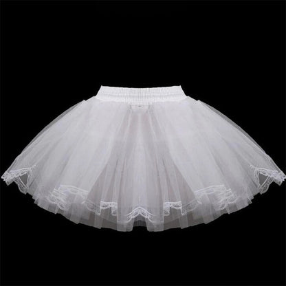 Lace Trim Flower Girl Dress Underskirt Petticoat