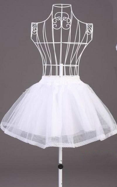 Lace Trim Flower Girl Dress Underskirt Petticoat