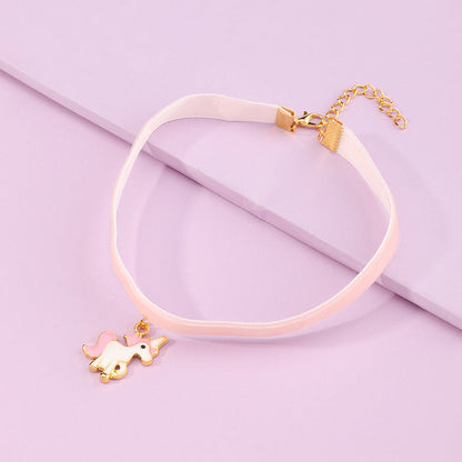 Girl Unicorn Necklace Wholesale 54974932