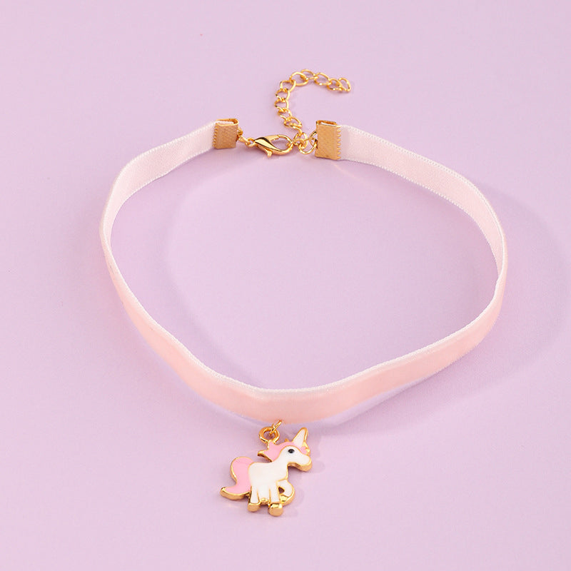 Girl Unicorn Necklace Wholesale 54974932