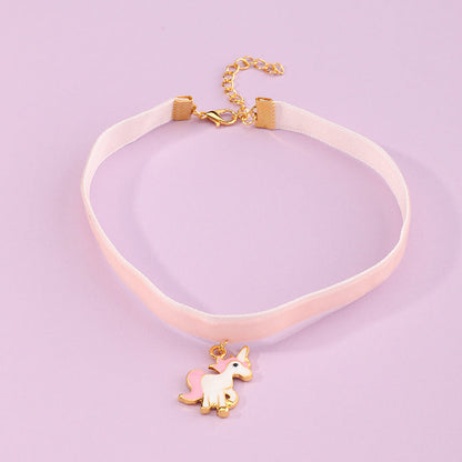 Girl Unicorn Necklace Wholesale 54974932