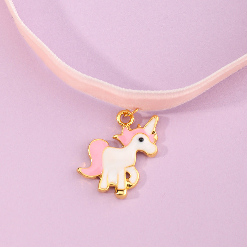 Girl Unicorn Necklace Wholesale 54974932
