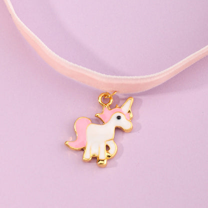 Girl Unicorn Necklace Wholesale 54974932