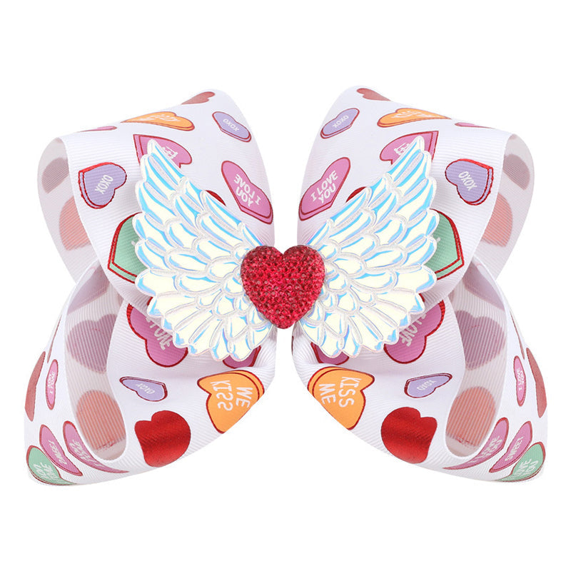 Girl Wings Love Heart Bow Hairpin Wholesale 94163236