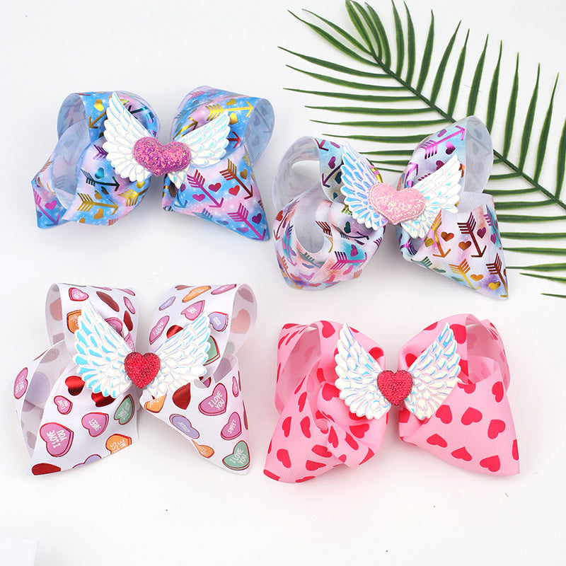 Girl Wings Love Heart Bow Hairpin Wholesale 94163236