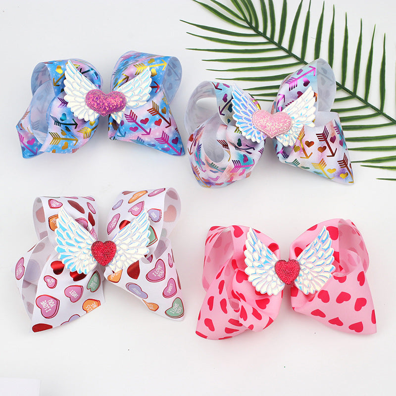 Girl Wings Love Heart Bow Hairpin Wholesale 94163236