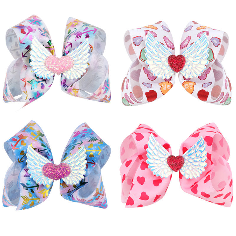Girl Wings Love Heart Bow Hairpin Wholesale 94163236