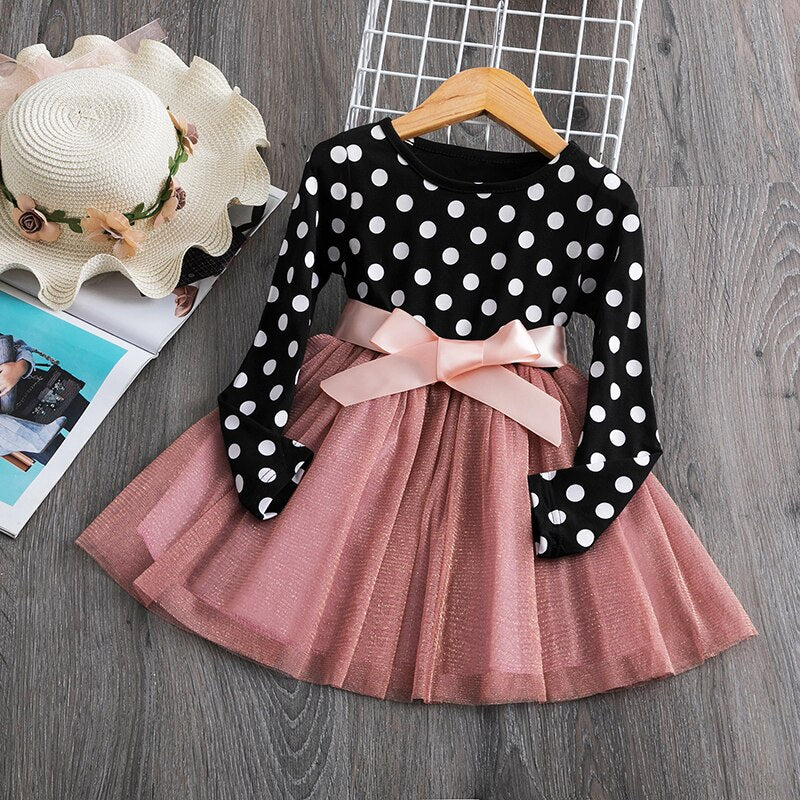 Long Sleeve Party Ruffle Dress