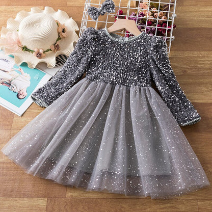 Long Sleeve Party Ruffle Dress