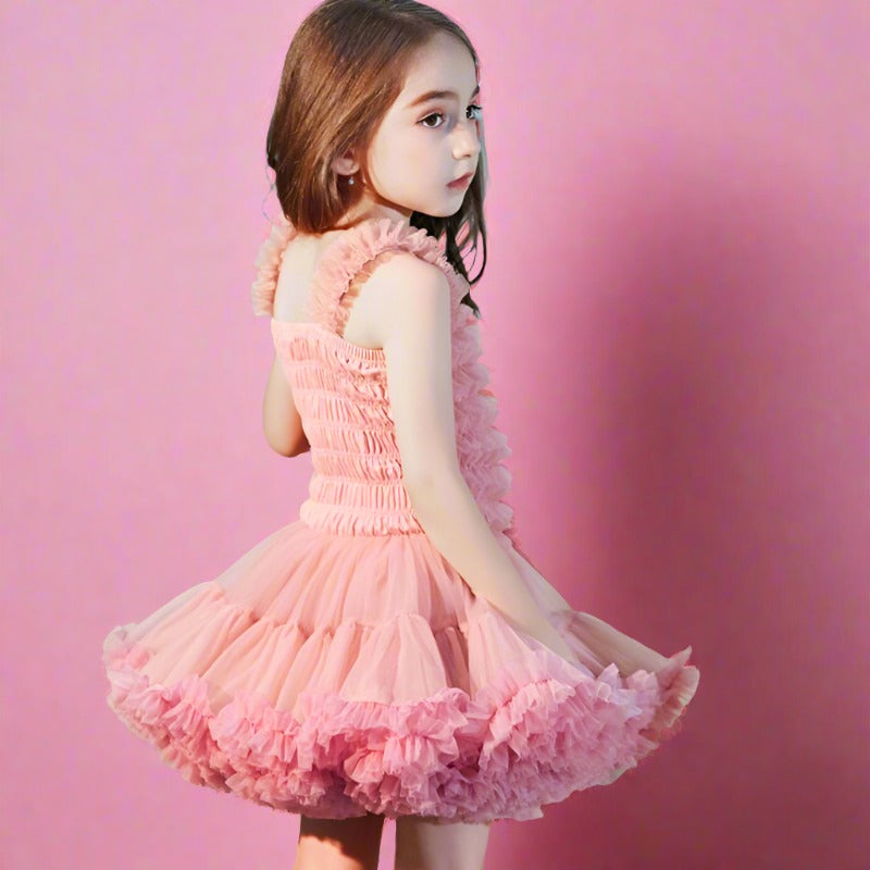 Striped Ribbon Elegant Girl Dress