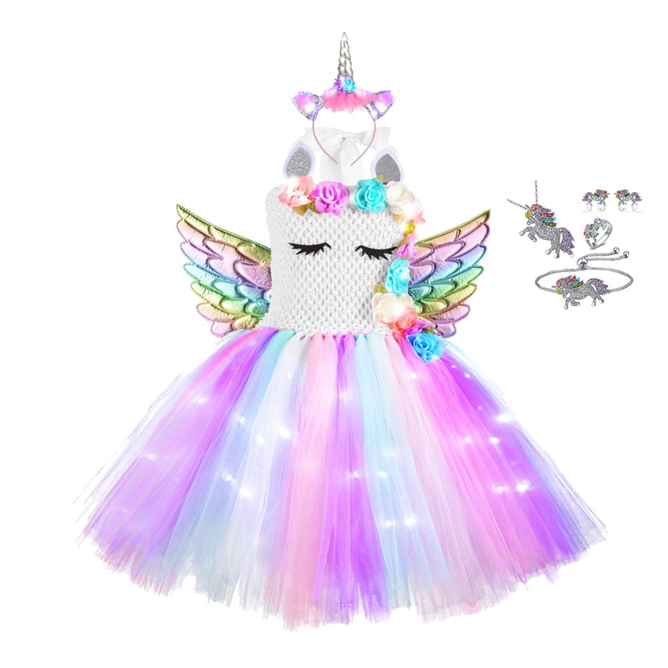 Sequin Top Unicorn LED Dress