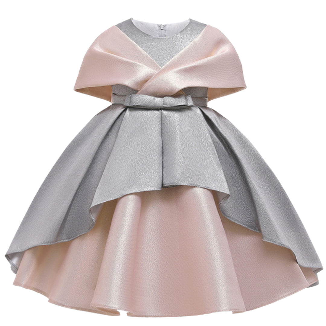 Dual Toned Elegant Silk Cloth Princess Party Ball Gown