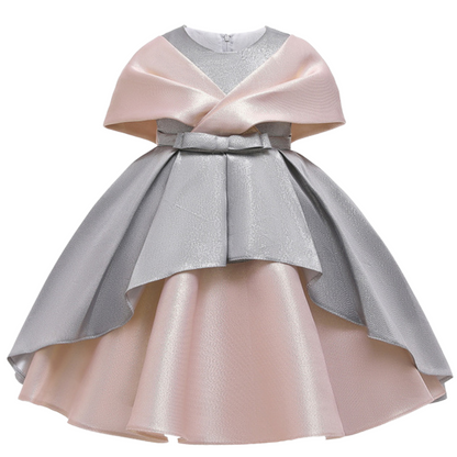Dual Toned Elegant Silk Cloth Princess Party Ball Gown