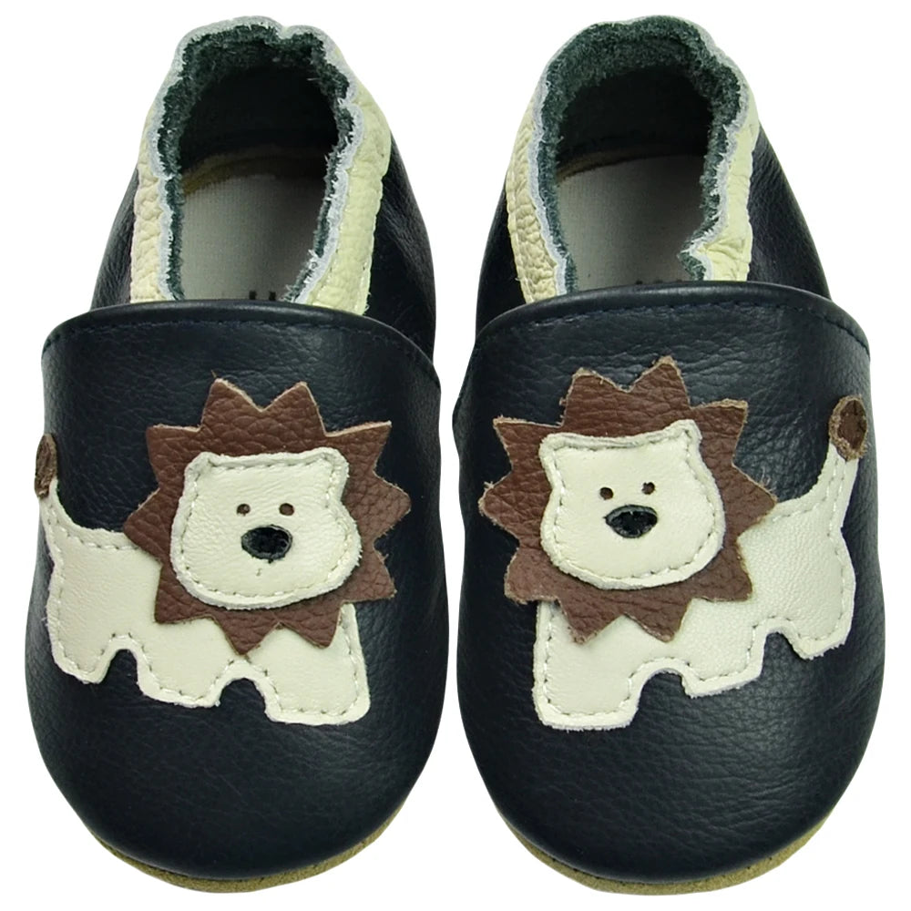 Genuine Leather Soft Sole Baby Shoes: Newborn Moccasins Slippers