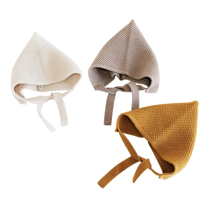 Kids Knit Wool Hat: Warm Solid Color Cap