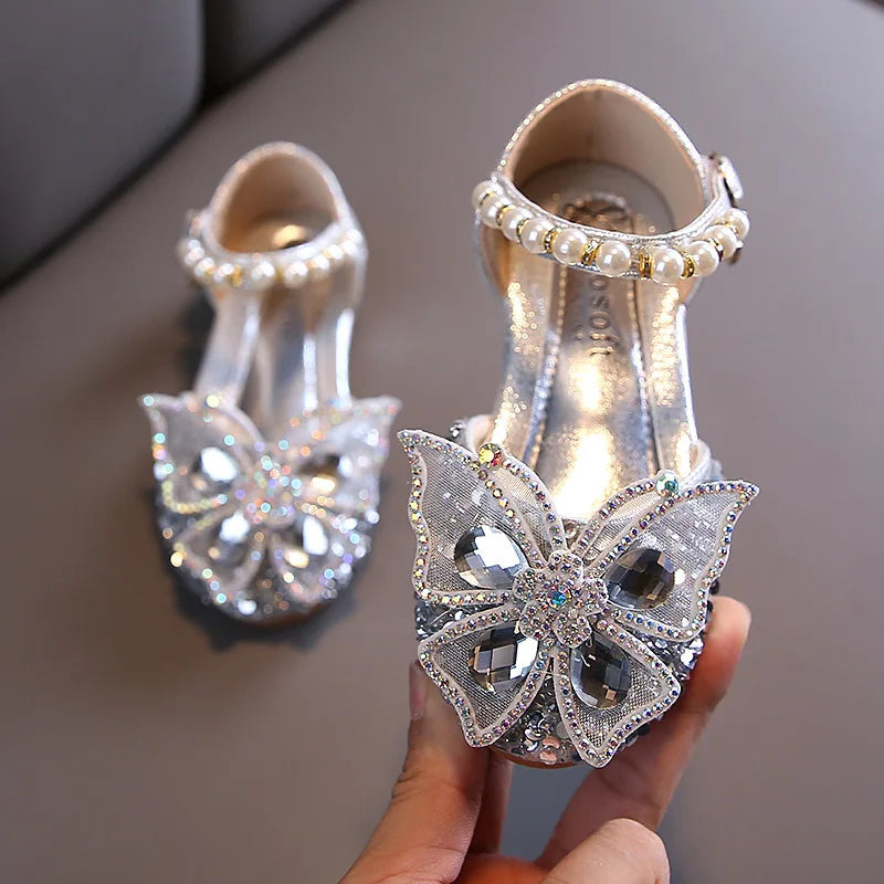 Lace Bow Princess Shoes - Girls' Party Wedding Shoes
